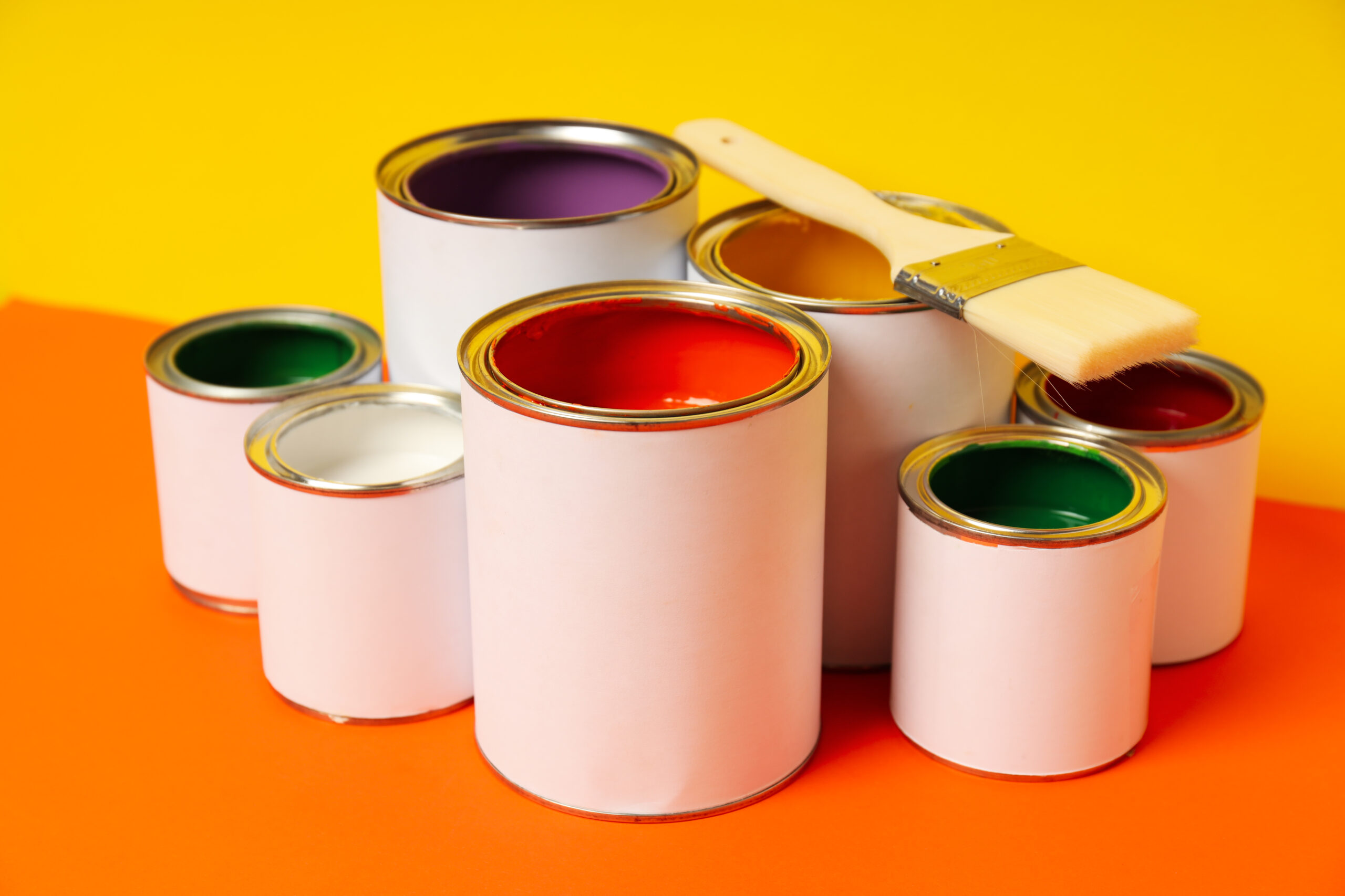 Tools for art and repairing – paint, paint in can